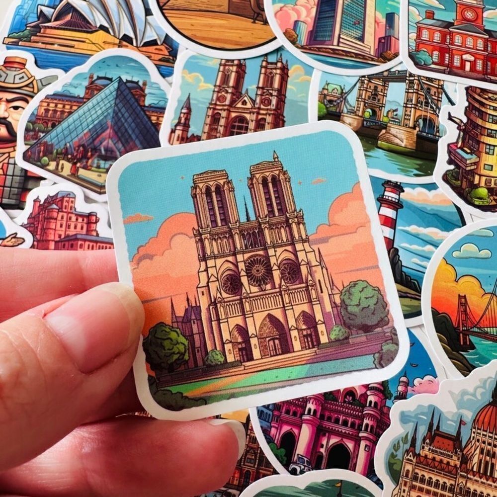 World Famous Landmarks Sticker Bundle - Picture 5 of 15